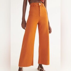 ZARA The Marine Straight Jeans - Orange Size 6